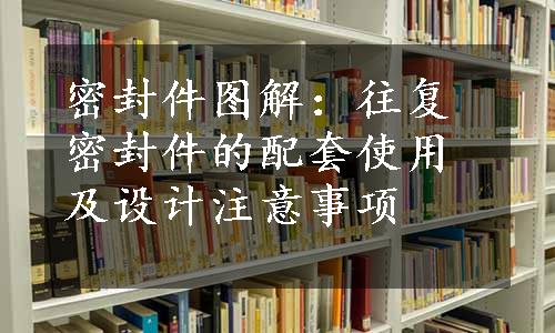 密封件图解：往复密封件的配套使用及设计注意事项