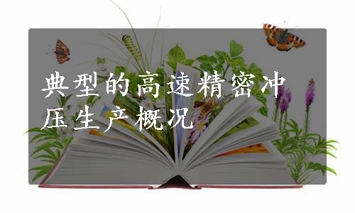 典型的高速精密冲压生产概况