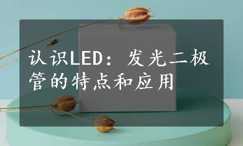 认识LED：发光二极管的特点和应用