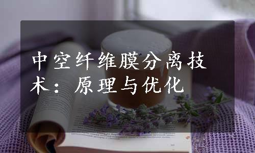 中空纤维膜分离技术：原理与优化