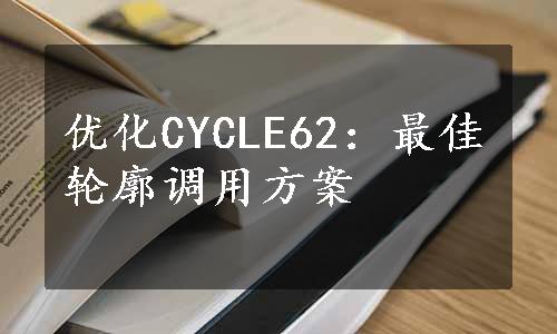 优化CYCLE62：最佳轮廓调用方案