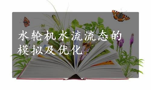 水轮机水流流态的模拟及优化