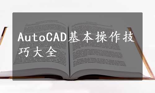 AutoCAD基本操作技巧大全