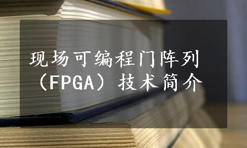 现场可编程门阵列（FPGA）技术简介