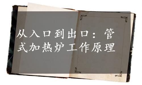 从入口到出口：管式加热炉工作原理