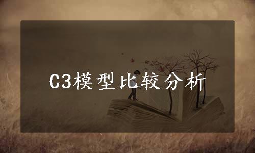 C3模型比较分析