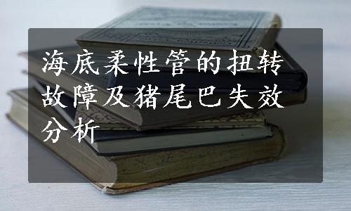 海底柔性管的扭转故障及猪尾巴失效分析