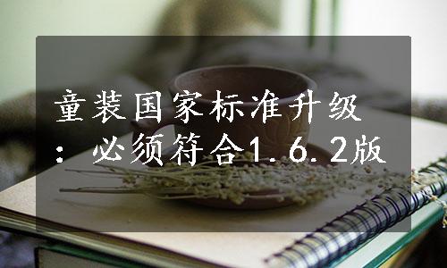 童装国家标准升级：必须符合1.6.2版