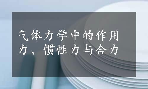 气体力学中的作用力、惯性力与合力