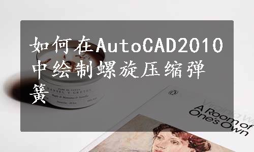 如何在AutoCAD2010中绘制螺旋压缩弹簧