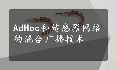 AdHoc和传感器网络的混合广播技术