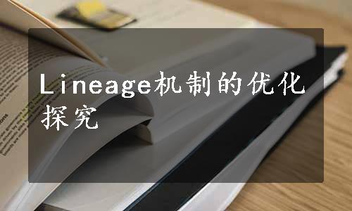 Lineage机制的优化探究