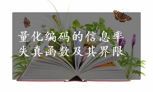 量化编码的信息率失真函数及其界限