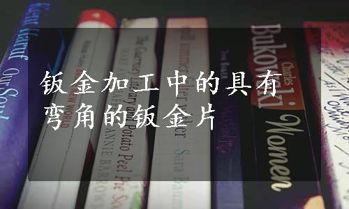 钣金加工中的具有弯角的钣金片