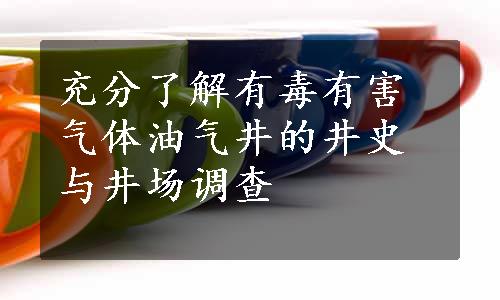 充分了解有毒有害气体油气井的井史与井场调查