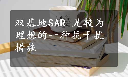 双基地SAR 是较为理想的一种抗干扰措施