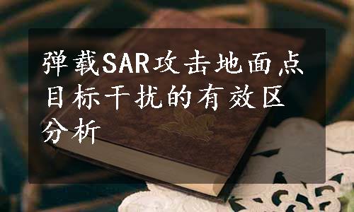 弹载SAR攻击地面点目标干扰的有效区分析