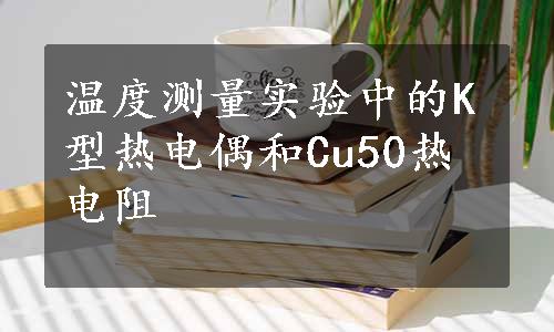 温度测量实验中的K型热电偶和Cu50热电阻