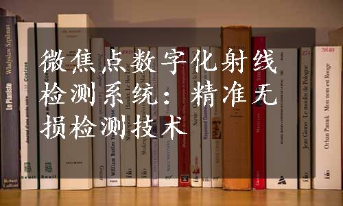 微焦点数字化射线检测系统：精准无损检测技术