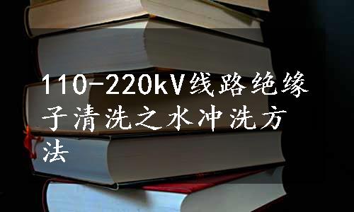 110-220kV线路绝缘子清洗之水冲洗方法