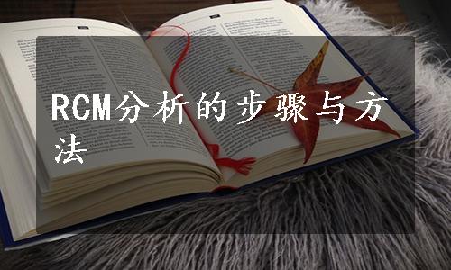 RCM分析的步骤与方法