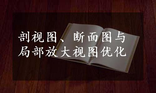 剖视图、断面图与局部放大视图优化