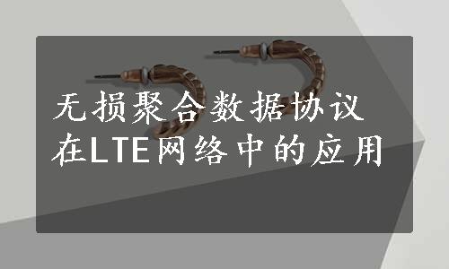 无损聚合数据协议在LTE网络中的应用