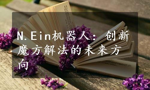 N.Ein机器人：创新魔方解法的未来方向