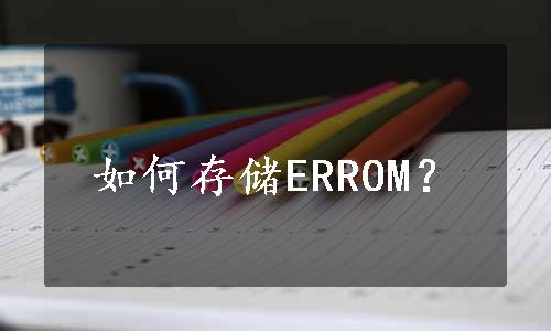 如何存储ERROM？