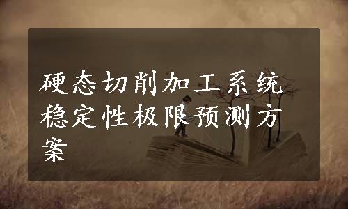 硬态切削加工系统稳定性极限预测方案