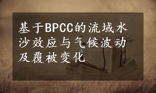 基于BPCC的流域水沙效应与气候波动及覆被变化