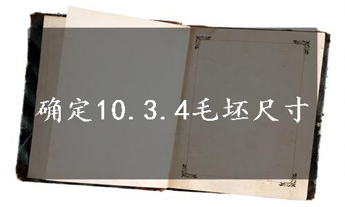 确定10.3.4毛坯尺寸