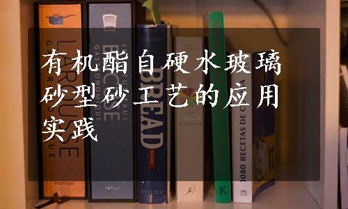 有机酯自硬水玻璃砂型砂工艺的应用实践