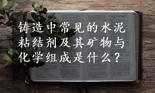 铸造中常见的水泥粘结剂及其矿物与化学组成是什么？