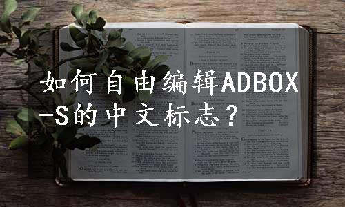 如何自由编辑ADBOX-S的中文标志？