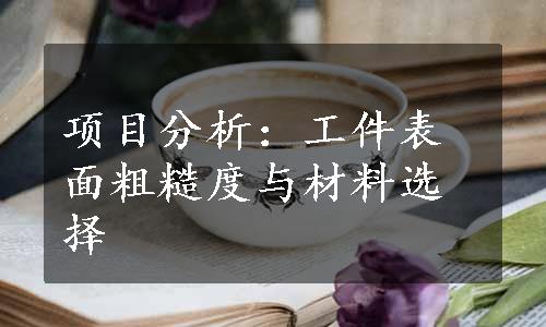 项目分析：工件表面粗糙度与材料选择