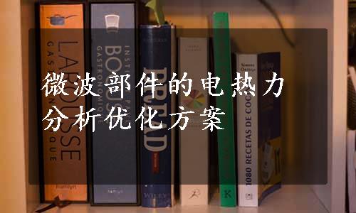 微波部件的电热力分析优化方案