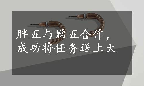 胖五与嫦五合作，成功将任务送上天