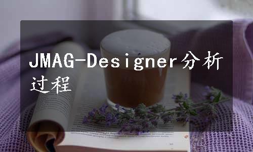 JMAG-Designer分析过程