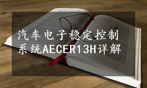 汽车电子稳定控制系统AECER13H详解