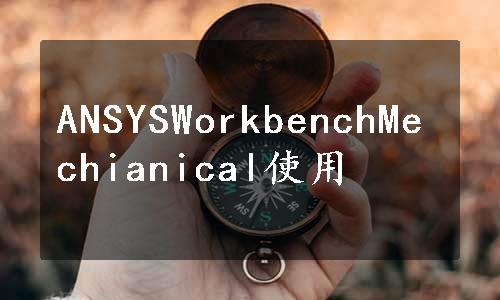 ANSYSWorkbenchMechianical使用