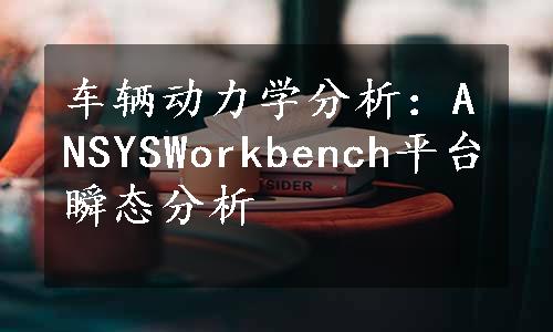 车辆动力学分析：ANSYSWorkbench平台瞬态分析