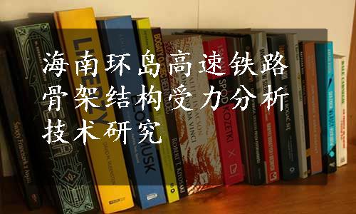 海南环岛高速铁路骨架结构受力分析技术研究