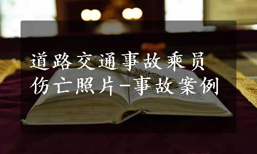 道路交通事故乘员伤亡照片-事故案例