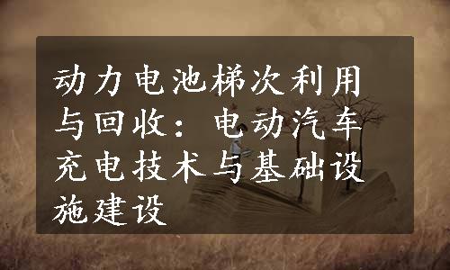 动力电池梯次利用与回收：电动汽车充电技术与基础设施建设