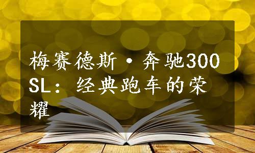 梅赛德斯·奔驰300SL：经典跑车的荣耀