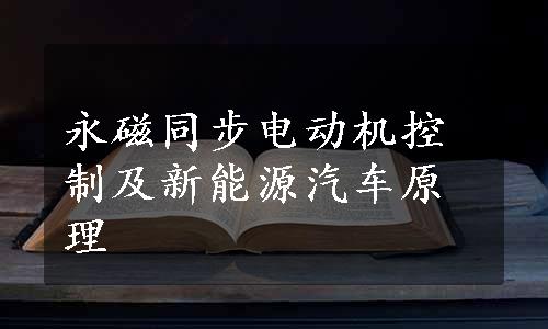 永磁同步电动机控制及新能源汽车原理