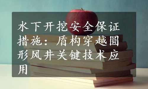 水下开挖安全保证措施：盾构穿越圆形风井关键技术应用