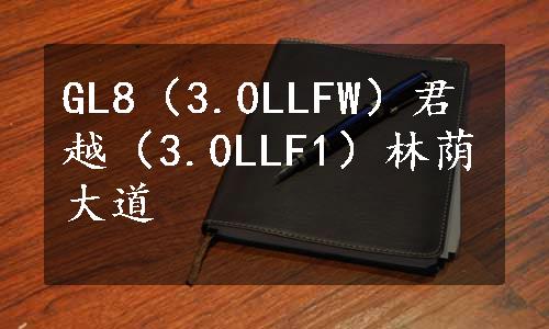 GL8（3.0LLFW）君越（3.0LLF1）林荫大道