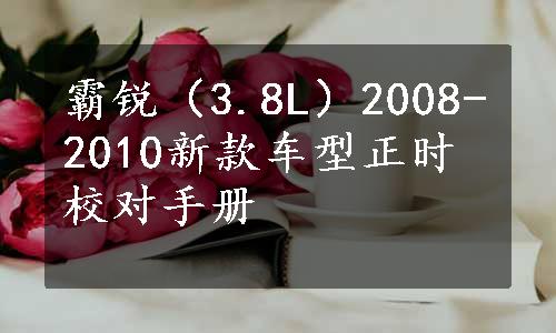 霸锐（3.8L）2008-2010新款车型正时校对手册